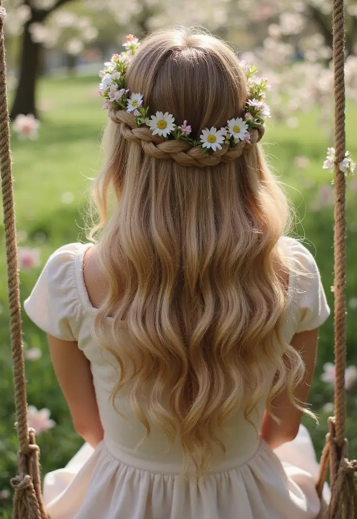 28 Adorable Hair Styles for Kids That Will Melt Your Heart - 8. Crown Braid
