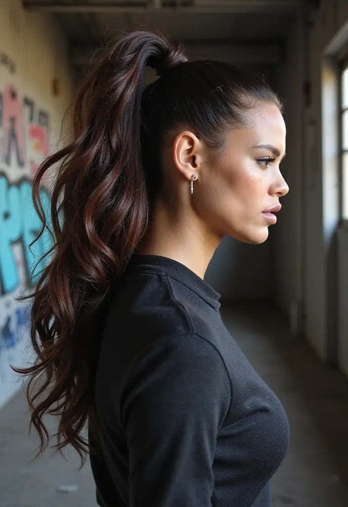 28 Chic Ponytail Ideas for Eco-Conscious Fashionistas - 16. Faux Hawk Ponytail