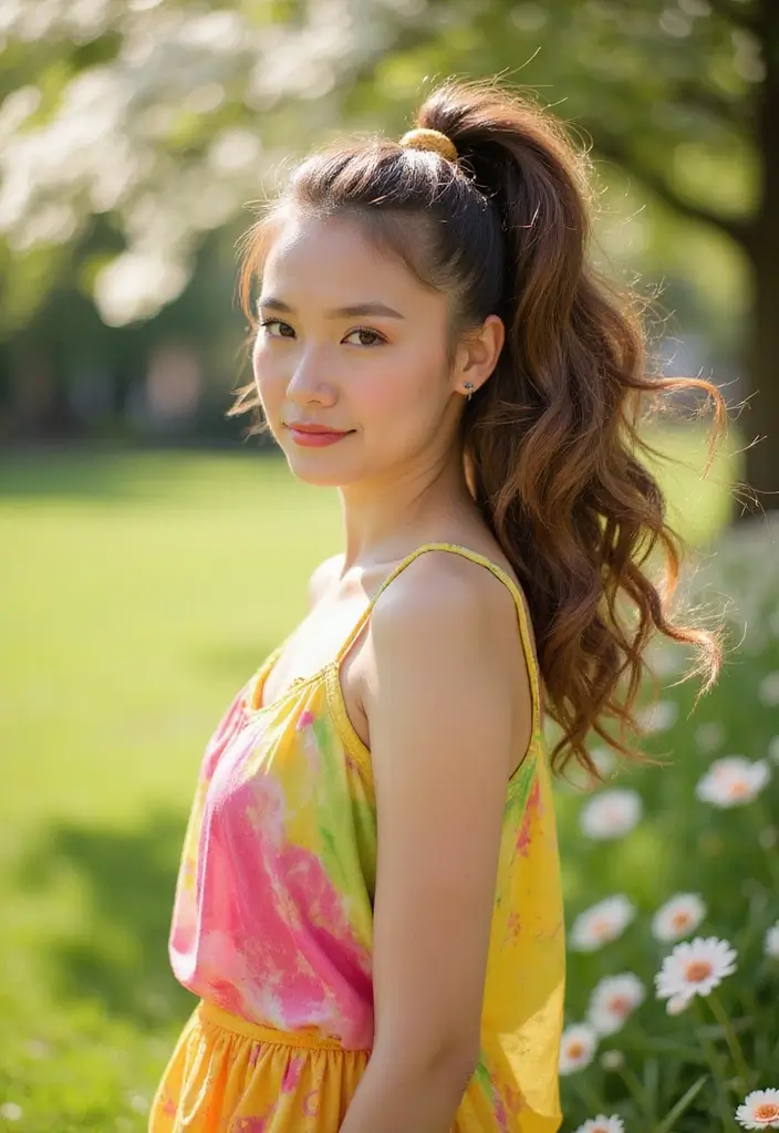 28 Chic Ponytail Ideas for Eco-Conscious Fashionistas - 21. Flipped Ponytail