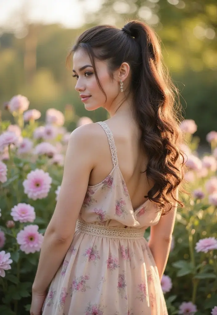 28 Chic Ponytail Ideas for Eco-Conscious Fashionistas - 24. Soft, Romantic Ponytail