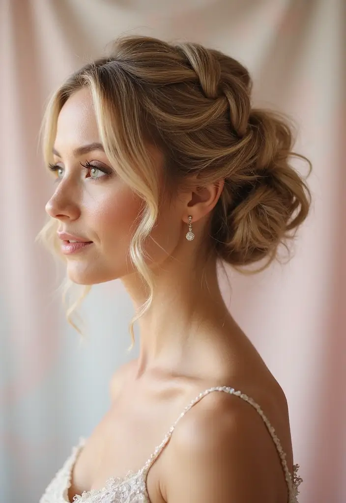 28 Easy Hairstyles Updo Styles for Any Event - 22. Twisted Halo Updo