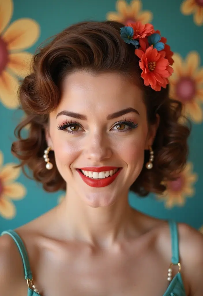 28 Easy Hairstyles Updo Styles for Any Event - 24. Artistic Pin-Up Updo