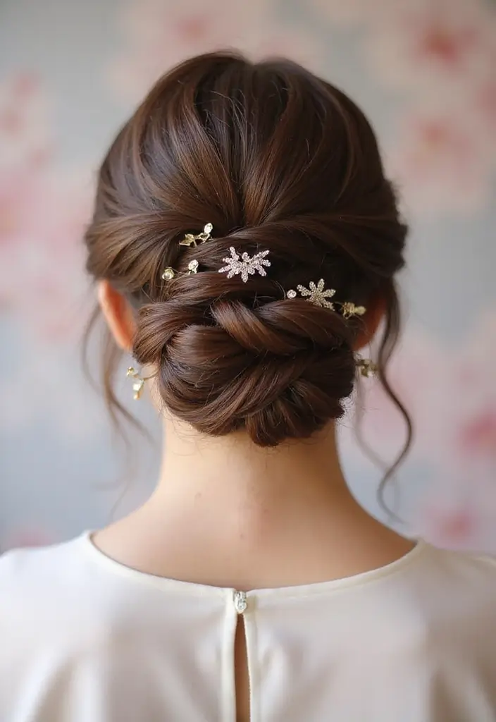 28 Easy Hairstyles Updo Styles for Any Event - 27. Simple Twist and Pin Updo