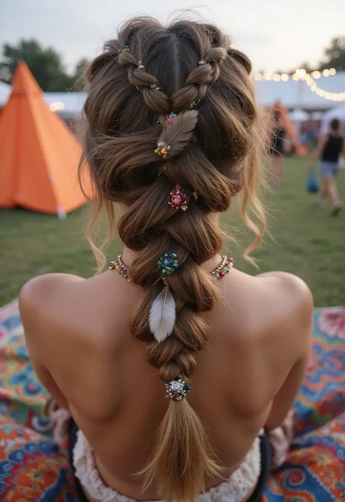 28 Gorgeous Hairstyles with Braids for Any Hair Type - 12. Messy Braid