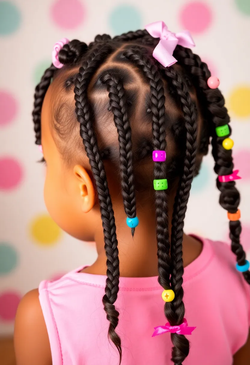28 Hair Styles Kids Will Love Wearing - 14. Knotless Braids