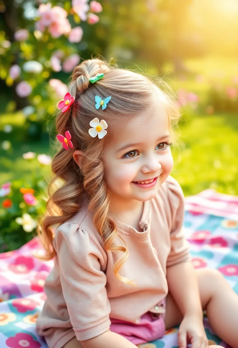 28 Hair Styles Kids Will Love Wearing - 22. Twisted Half-Up