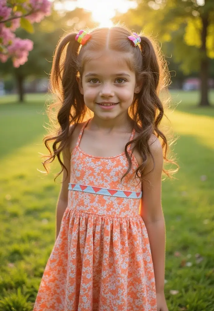 28 Hair Styles Kids Will Love Wearing - 6. Half-Up Twists