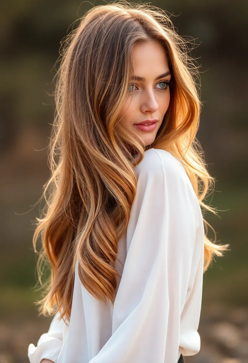 28 Haircuts for Thin Fine Hair to Add Volume - 25. Long Layers with Highlights