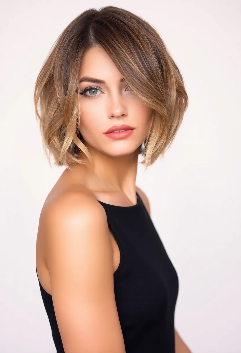 28 Haircuts for Thin Fine Hair to Add Volume - 7. Asymmetrical Bob
