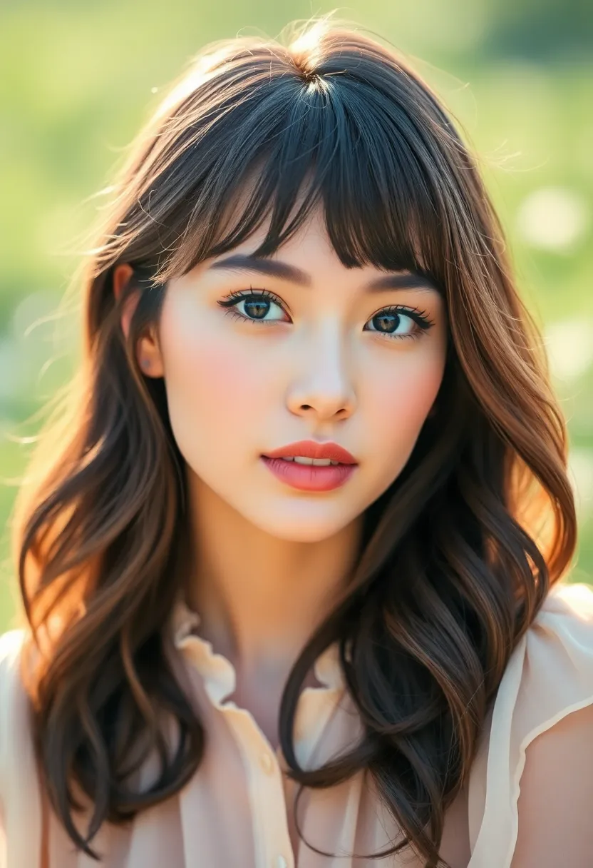 28 Haircuts for Thin Fine Hair to Add Volume - 8. Layered Bangs