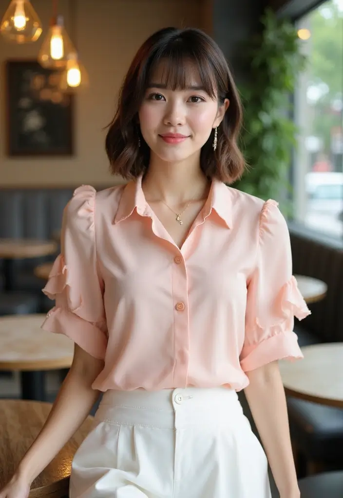 28 Hairstyles for Thin Hair Medium That Are Stylish - 15. Layered Bob with Bangs