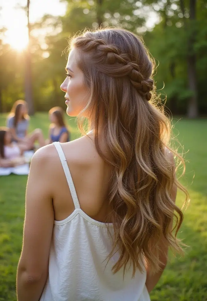 28 Hairstyles for Thin Hair Medium That Are Stylish - 20. Layered Side Braid