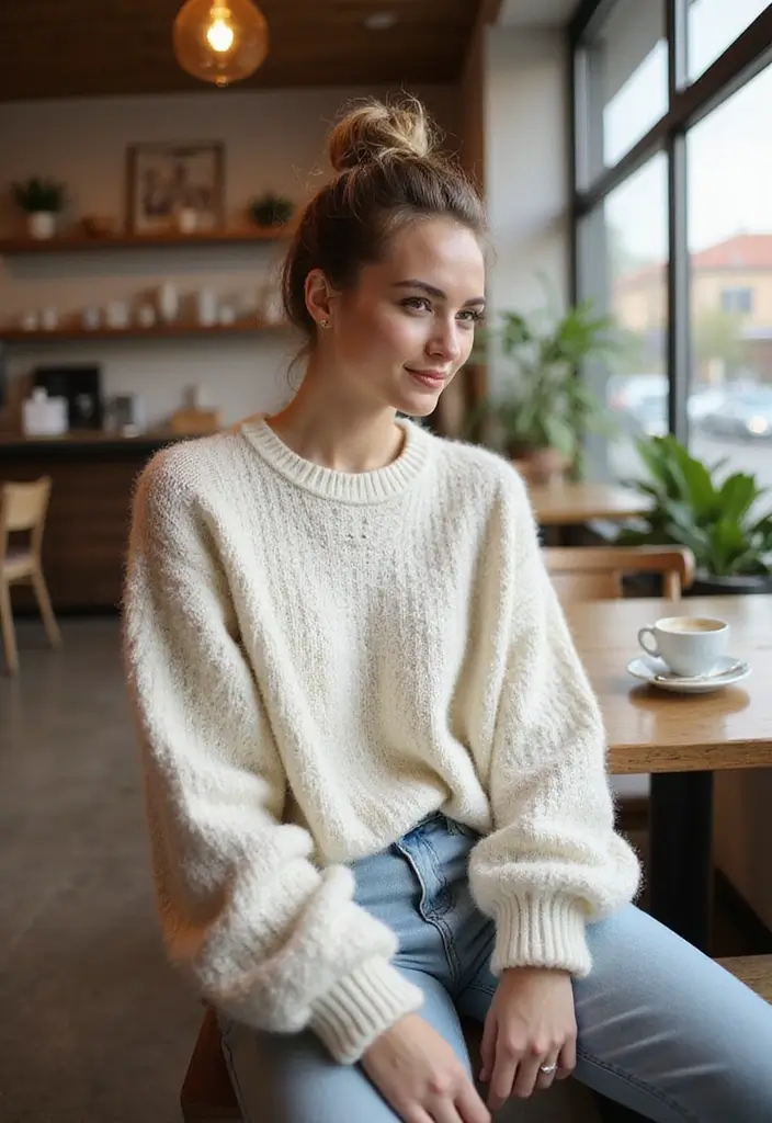 28 Hairstyles for Thin Hair Medium That Are Stylish - 5. Messy Bun