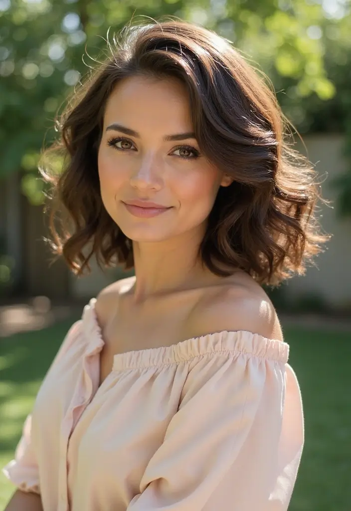 28 Layered Bob Hairstyles to Freshen Up Your Look - 23. Layered Bob with Backward Curls