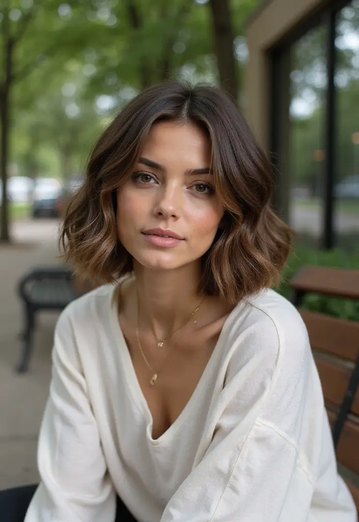 28 Layered Bob Hairstyles to Freshen Up Your Look - 24. Practical Layered Bob for Everyday Wear