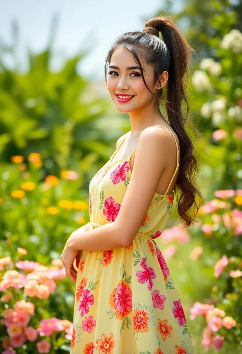 28 Medium Length Ponytail Hairstyles That Are Chic - 25. Whimsical Ponytail