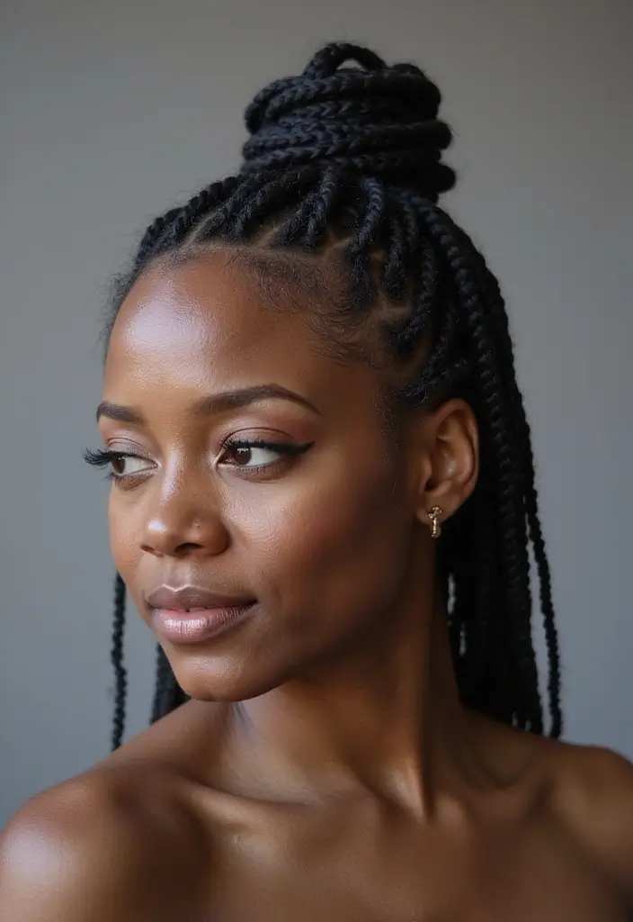 28 Natural Hair Styles to Celebrate Your Texture - 11. Flat Twists: A Unique Spin