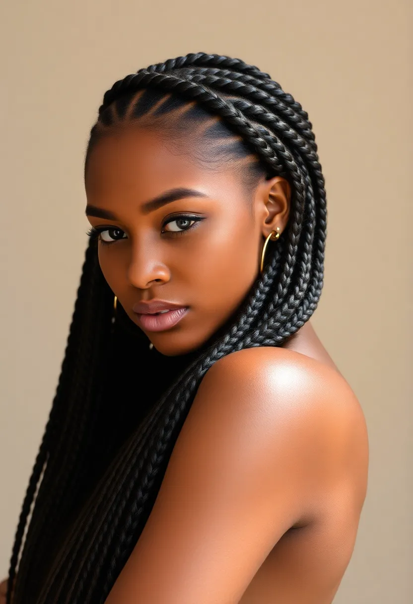 28 Natural Hair Styles to Celebrate Your Texture - 13. Knotless Braids: A Gentle Approach