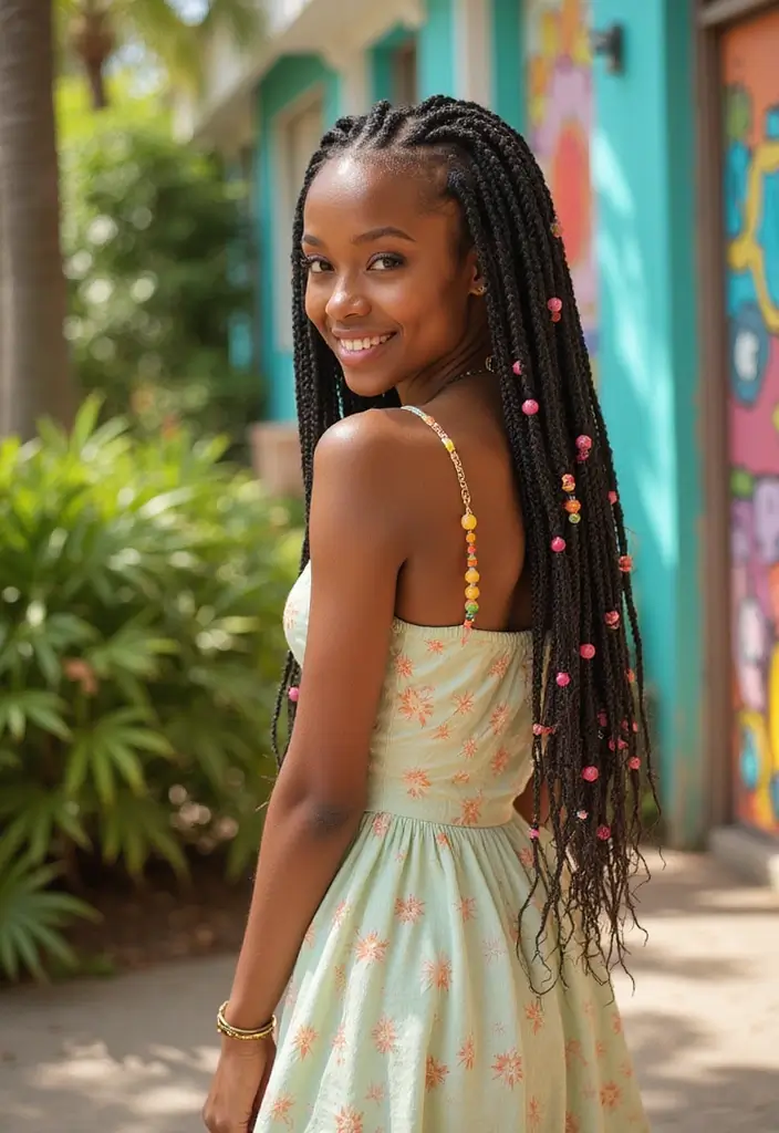 28 Natural Hair Styles to Celebrate Your Texture - 2. Box Braids: A Timeless Protective Style