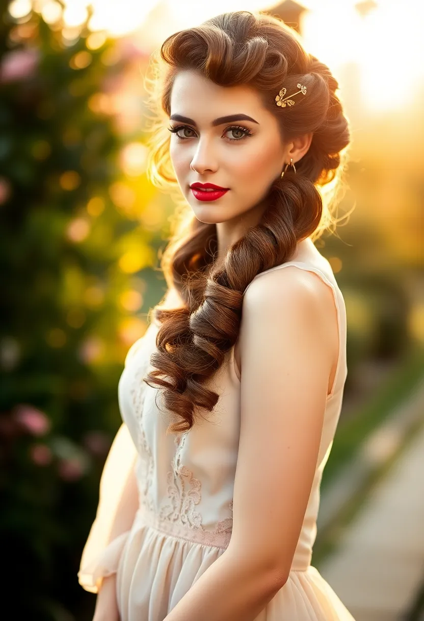 28 Natural Hair Styles to Celebrate Your Texture - 26. Pinned Curls: Vintage-Inspired