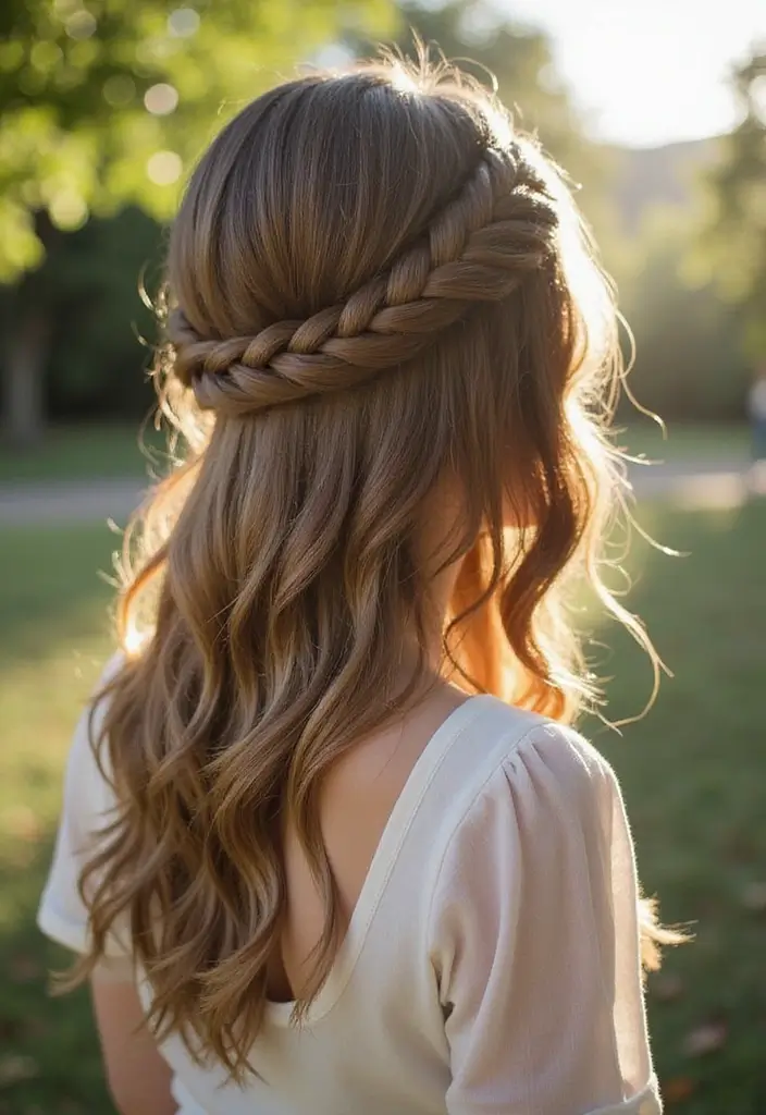 28 Step-by-Step Hairstyles Tutorial for Beginners - 11. Halo Braid