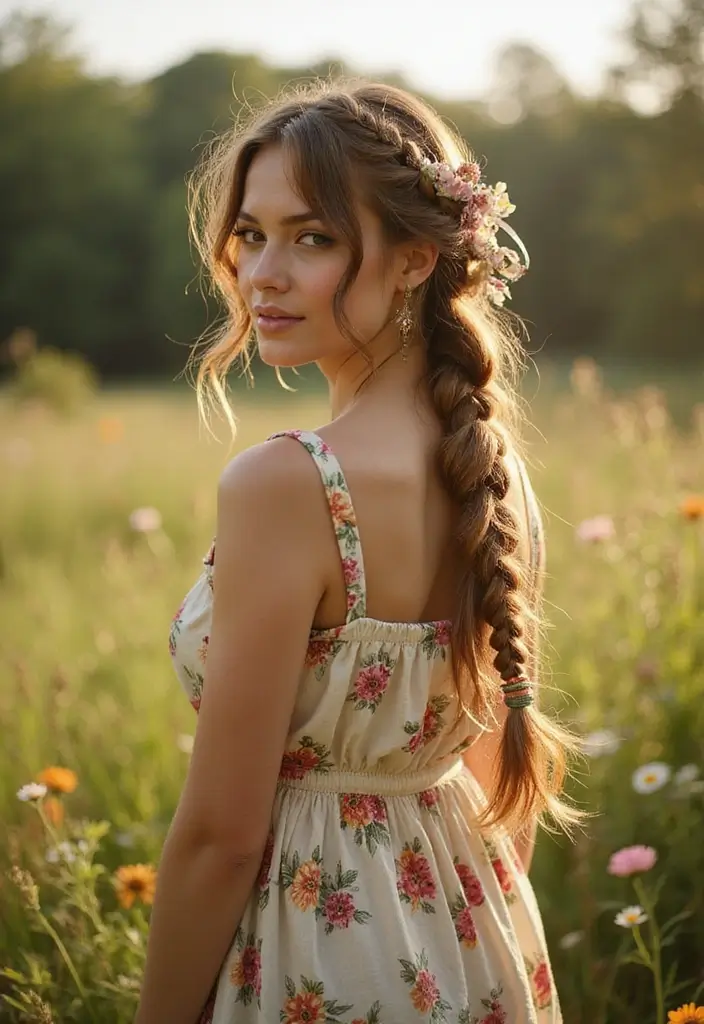 28 Step-by-Step Hairstyles Tutorial for Beginners - 14. Boho Braid