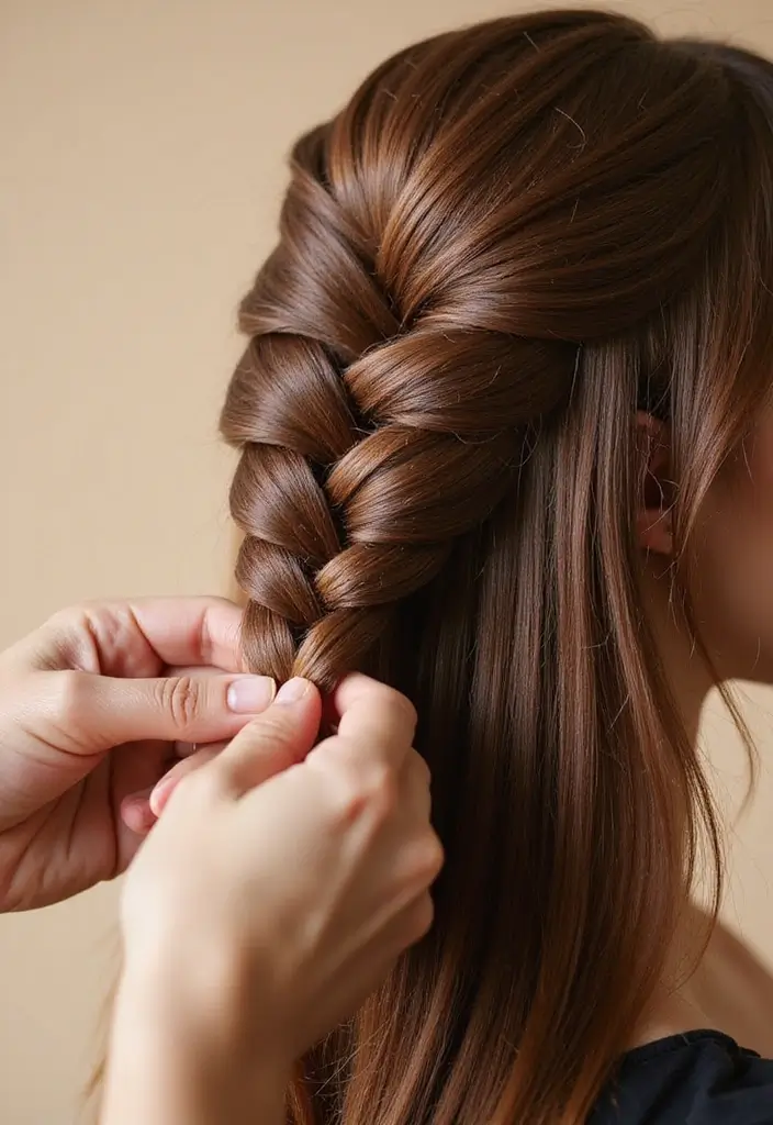 28 Step-by-Step Hairstyles Tutorial for Beginners - 22. Four-Strand Braid