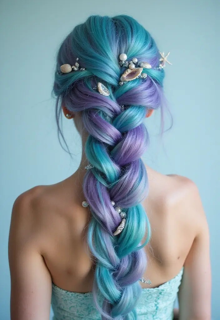 28 Step-by-Step Hairstyles Tutorial for Beginners - 24. Mermaid Braid