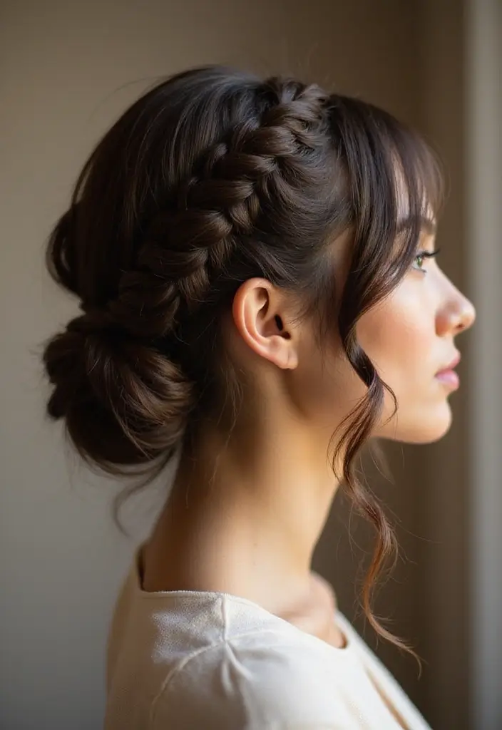 28 Step-by-Step Hairstyles Tutorial for Beginners - 27. Twist Braid Bun