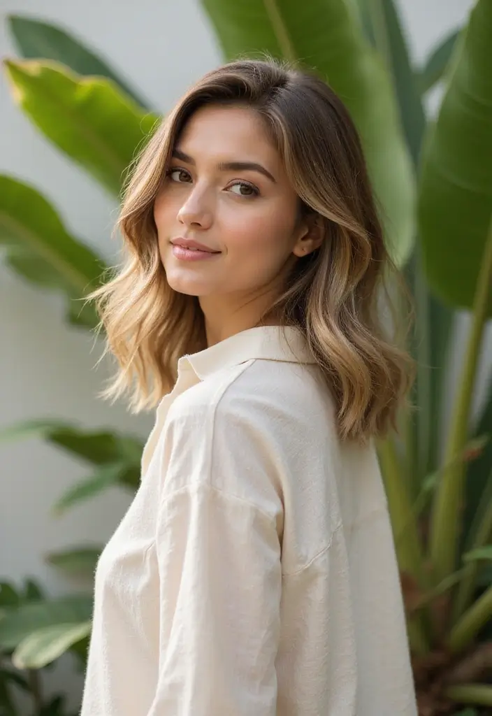 29 Feathered Haircuts for Medium Length Hair That Flatter - 1. Soft Feathered Layers