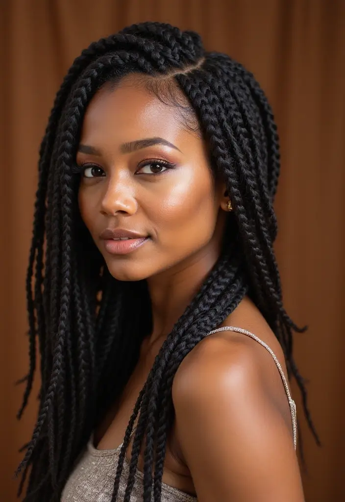 29 Hair Styles Braids That Are Trending Now - 6. Ghana Braids