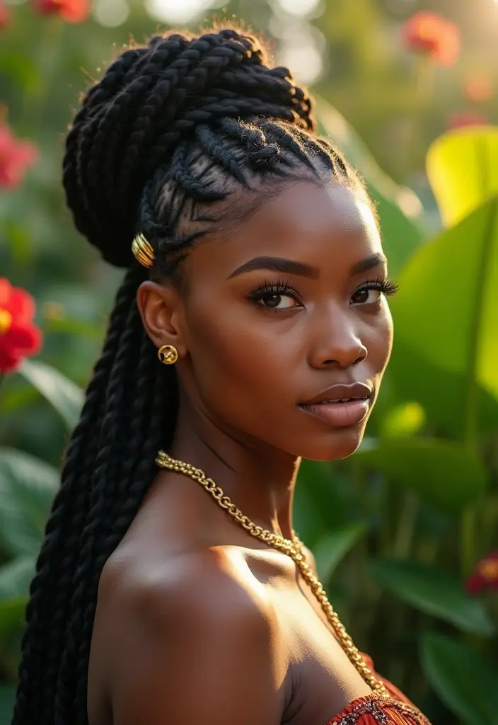 29 Hair Styles Natural to Celebrate Your Roots - 10. Box Braids