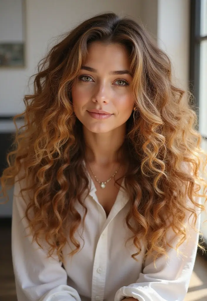 29 Hair Styles Natural to Celebrate Your Roots - 5. Natural Curls with Highlights
