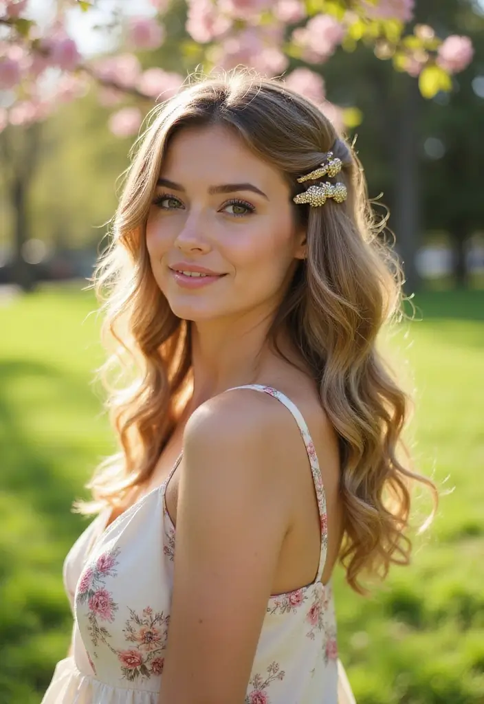 29 Hair Styles Natural to Celebrate Your Roots - 7. Half-Up, Half-Down