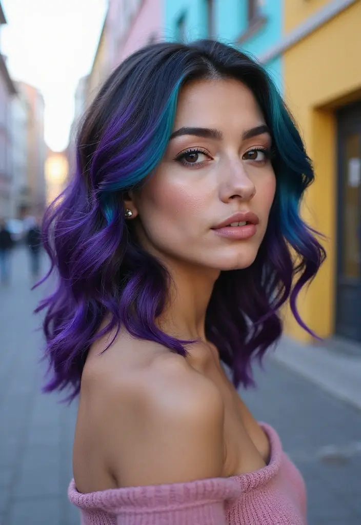 29 Hair Styles for Medium Hair That Are Trendy - 10. Statement Hair Color