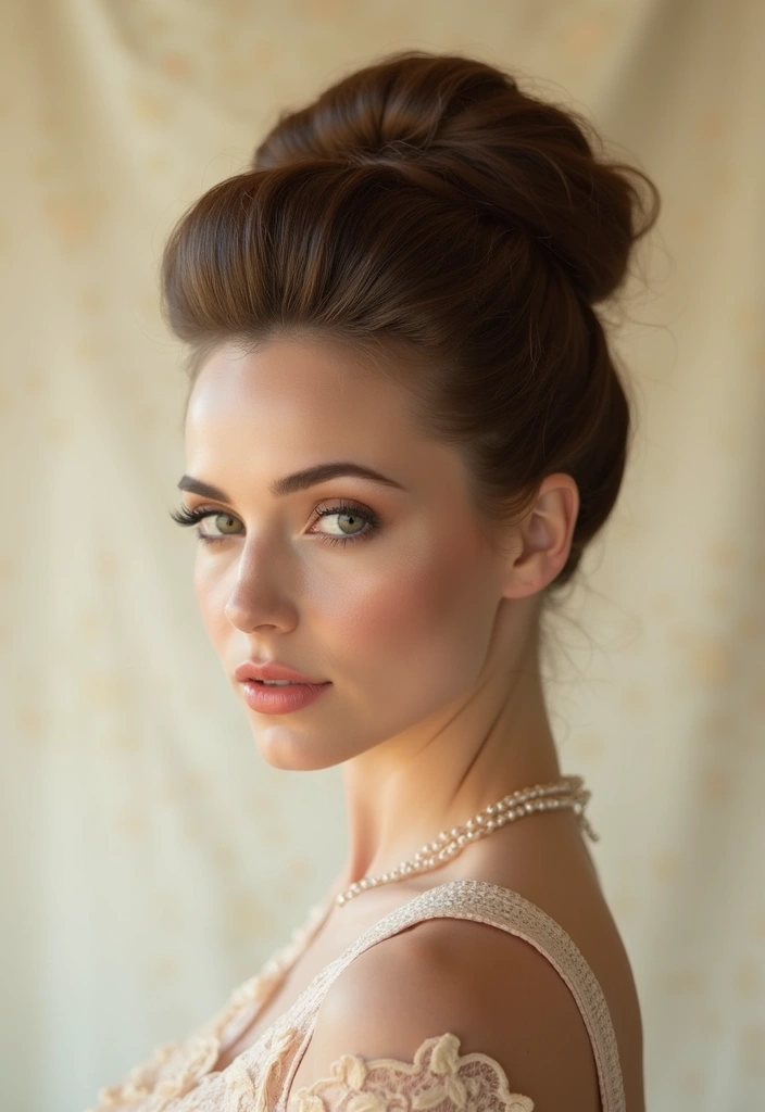 29 Hair Styles for Round Faces to Flatter Your Features - 11. The Retro Bouffant