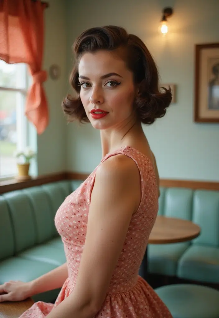 29 Hair Styles for Round Faces to Flatter Your Features - 14. The Victory Rolls