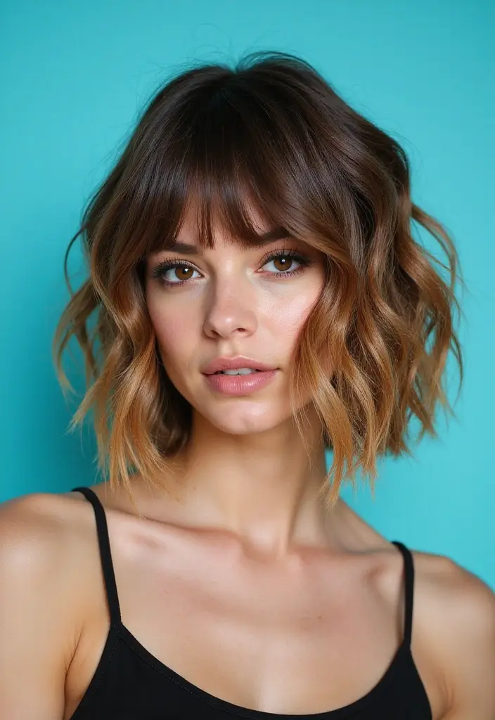 29 Hair Styles for Round Faces to Flatter Your Features - 17. The Sassy Shaggy Bob