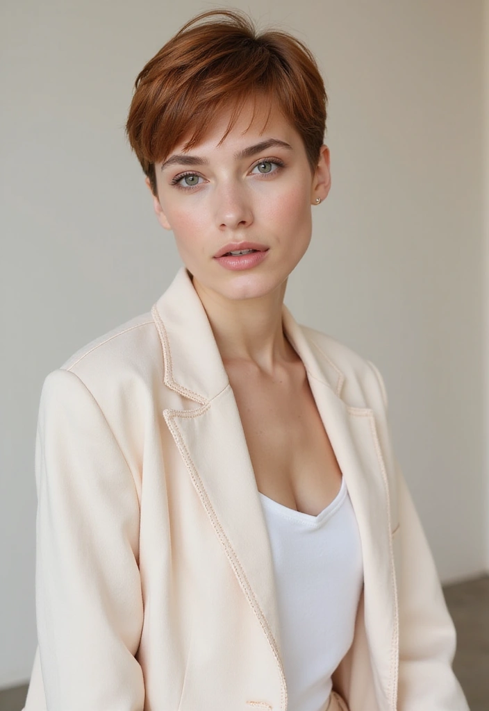 29 Hair Styles for Round Faces to Flatter Your Features - 6. The Pixie Cut