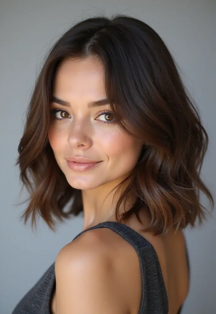 29 Haircut Ideas for Thin Hair to Boost Confidence - 6. Layered Lob