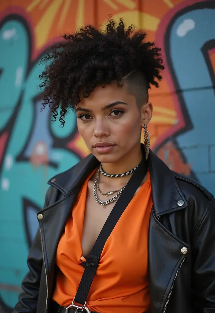 29 Haircut Short Hair Trends to Follow - 12. Curly Mohawk