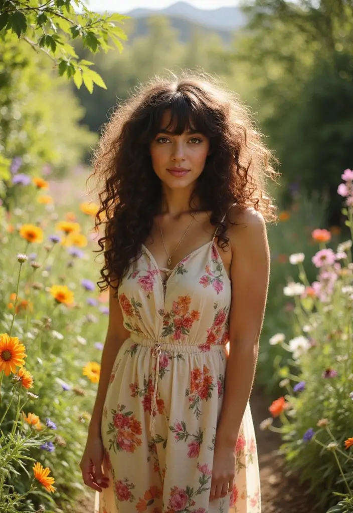 29 Haircut Wavy Hair Looks That Are In Vogue - 11. Curly Wavy Bangs