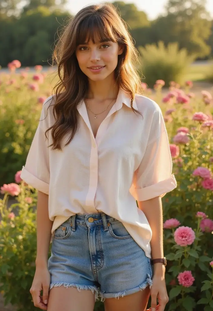 29 Haircut Wavy Hair Looks That Are In Vogue - 16. Textured Curtain Bangs with Waves