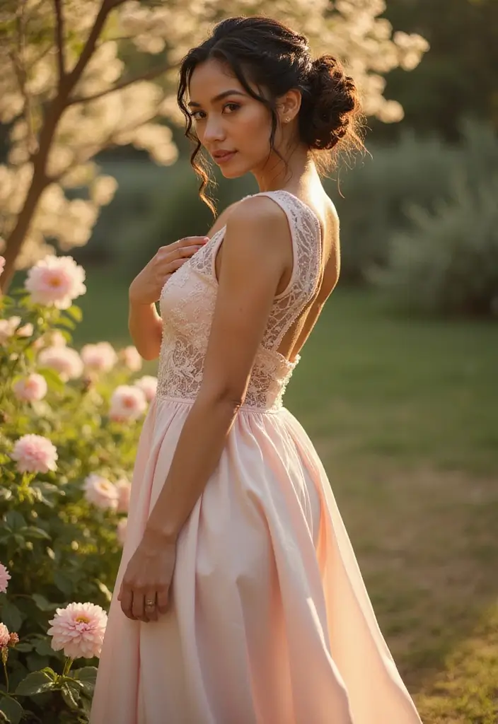 29 Haircut Wavy Hair Looks That Are In Vogue - 17. Wavy Updo with Braids