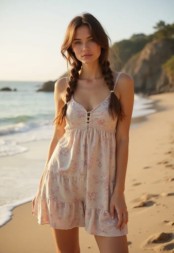 29 Haircut Wavy Hair Looks That Are In Vogue - 20. Soft, Beachy Braids