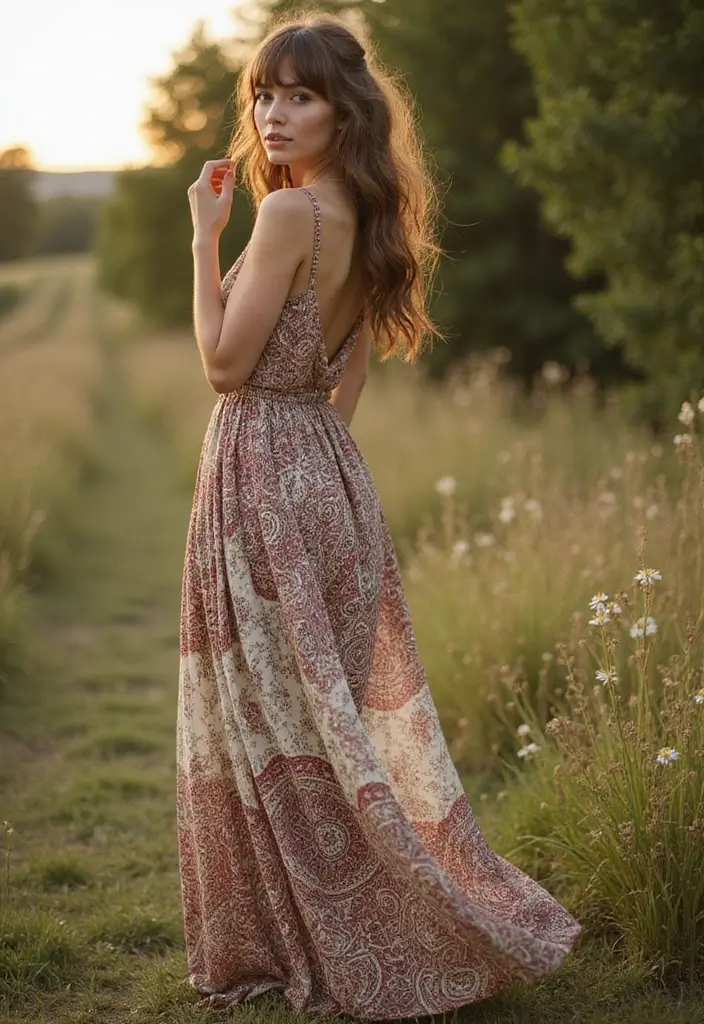 29 Hairstyles with Bangs That Frame Your Face Perfectly - 21. Bohemian Bangs with Curls