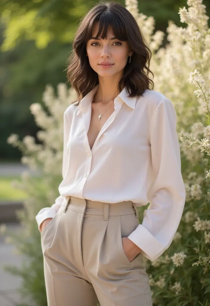 29 Hairstyles with Bangs That Frame Your Face Perfectly - 26. Effortless Bangs with Defined Curls