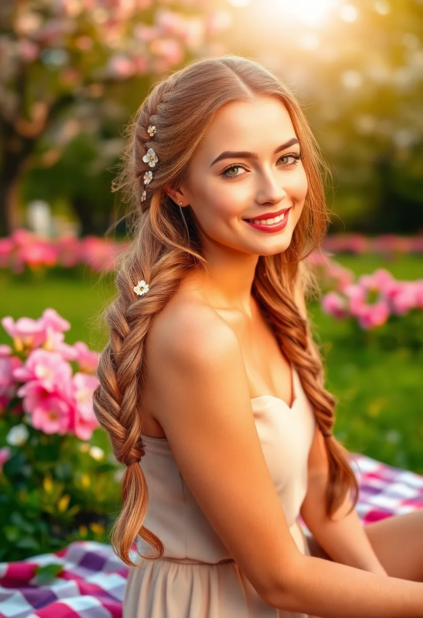 29 Must-Try Hairstyles with Clips for a Quick Glam - 11. Glamorous Loose Braid