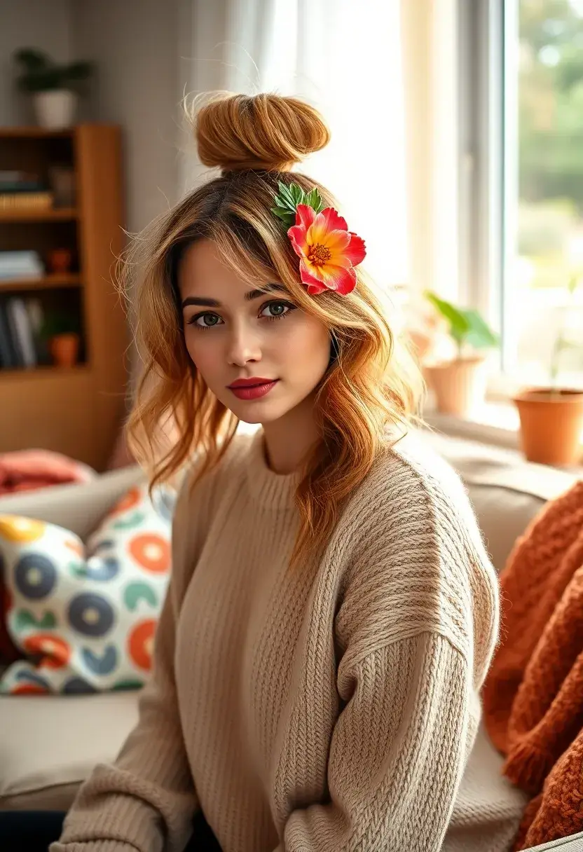 29 Must-Try Hairstyles with Clips for a Quick Glam - 16. Easy Knot with Hair Clips