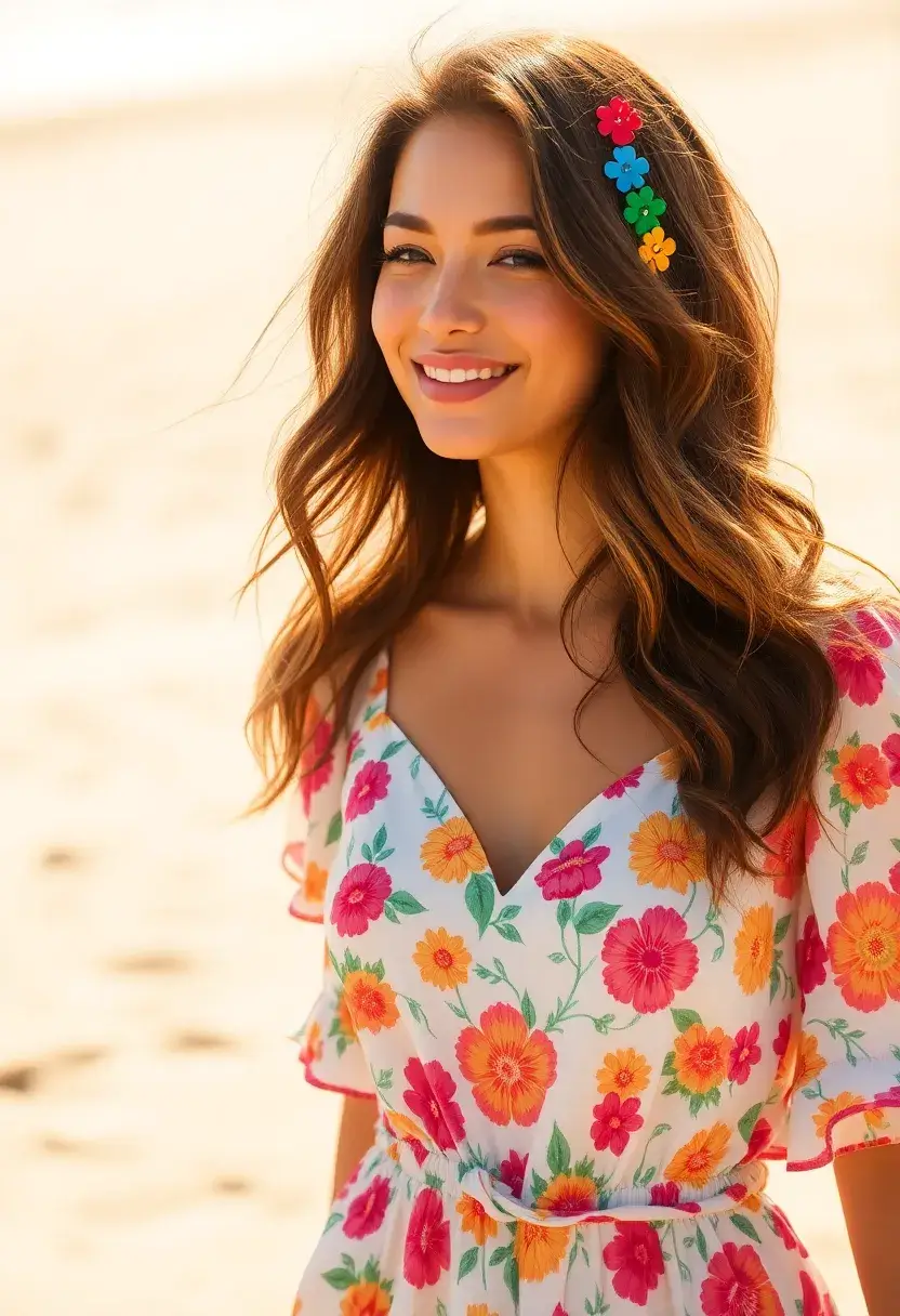 29 Must-Try Hairstyles with Clips for a Quick Glam - 27. Creative Clip Design on Loose Waves